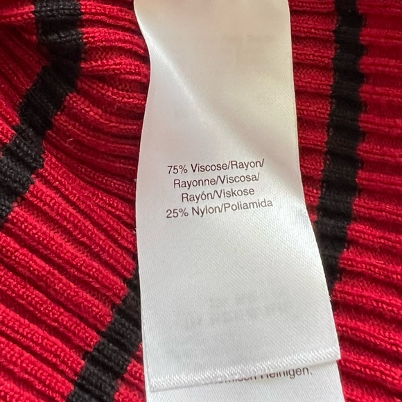 DKNY | Ribbed-Knit Striped Turtleneck Sweater - Picture 5 of 5